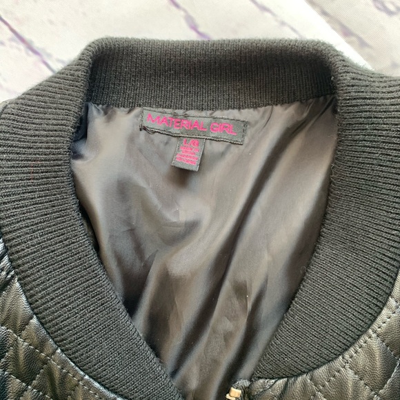 Material Girl Quilted Bomber Jacket - Picture 5 of 6